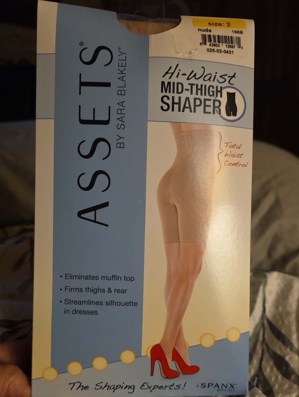 Assets Hi-Waist Mid-Thigh Shaper - Nude